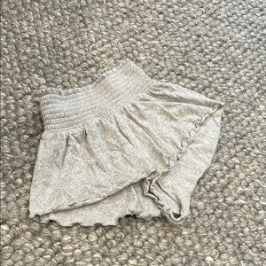 Urban Outfitters Gray Ruffled Knit Shorts Size XS